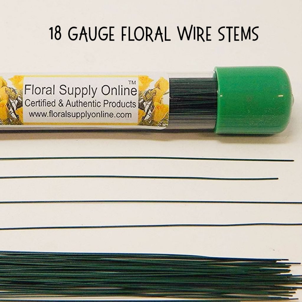 18 gauge Floral Wire 100 / 18 inch stems